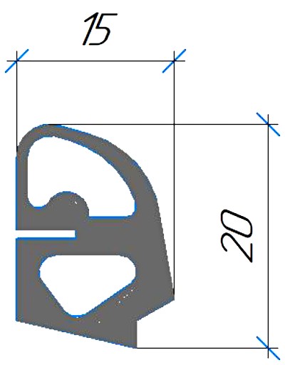 Силиконовый профиль №0599