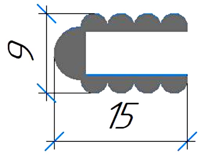 Силиконовый профиль №0728