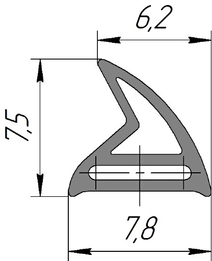 Силиконовый профиль №0228