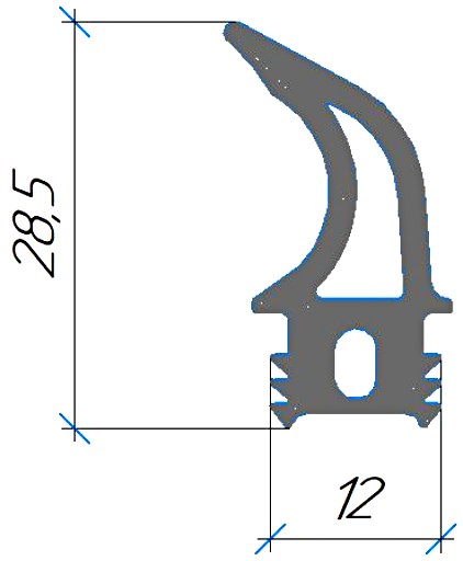 Силиконовый профиль №0660