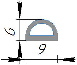 Силиконовый профиль №0438