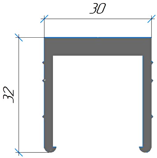 Силиконовый профиль №0743