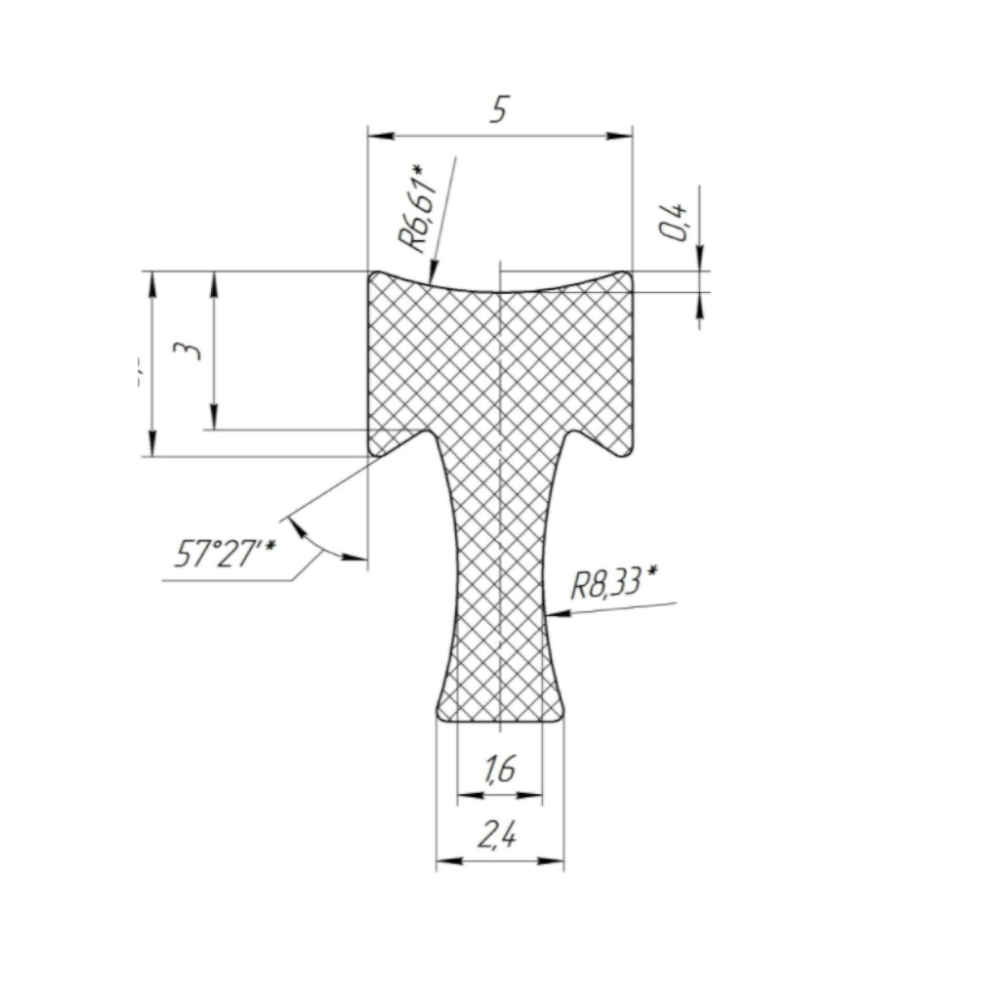 Силиконовый профиль №0191