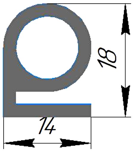 Силиконовый профиль №0274
