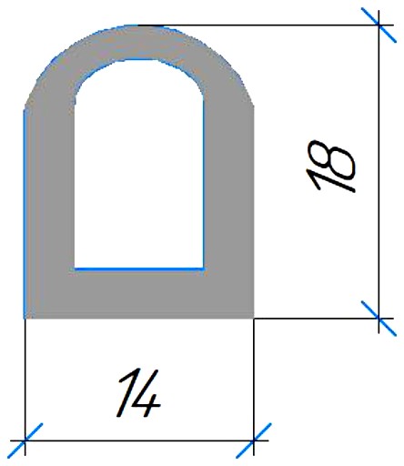 Силиконовый профиль №0373