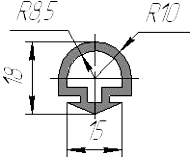 Силиконовый профиль №0026