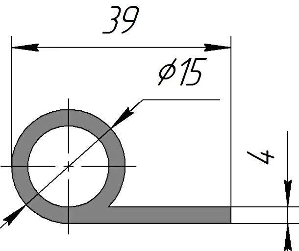 Силиконовый профиль №0193