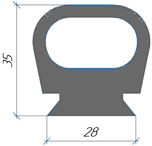 Силиконовый профиль №0757
