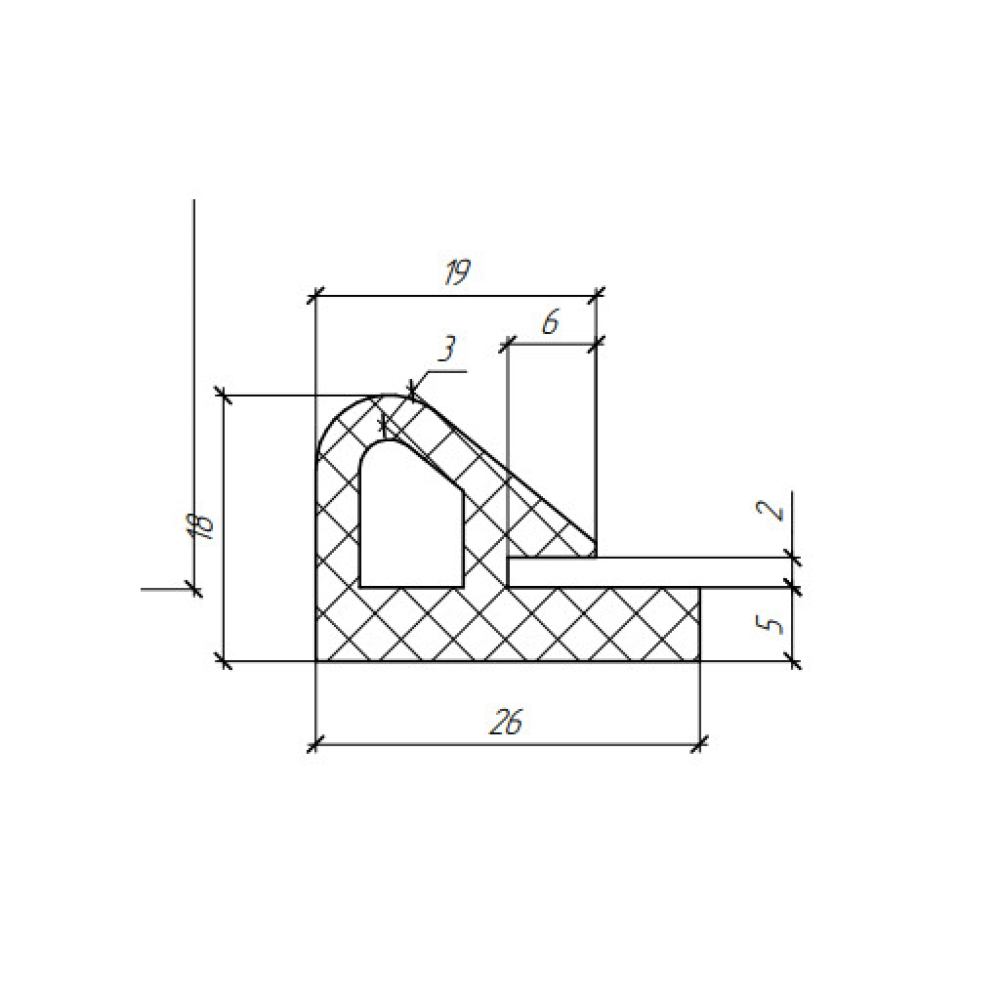 Силиконовый профиль №0793