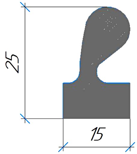 Силиконовый профиль №0628