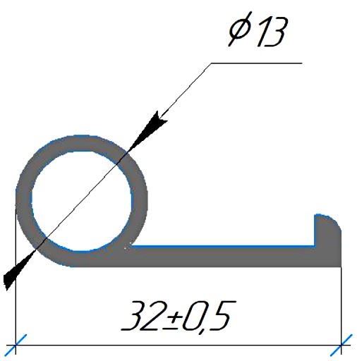 Силиконовый профиль №0740