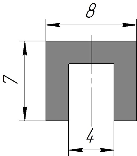 Силиконовый профиль №0133