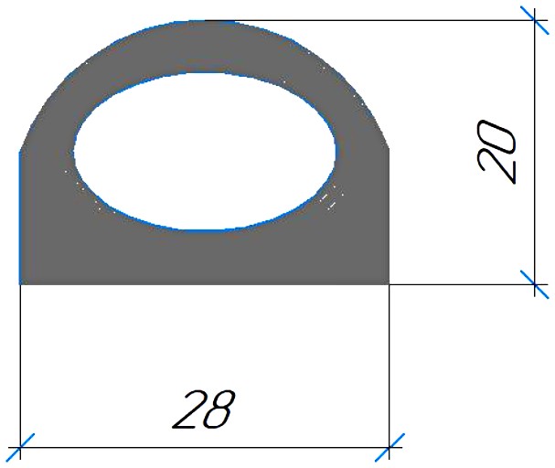 Силиконовый профиль №0539
