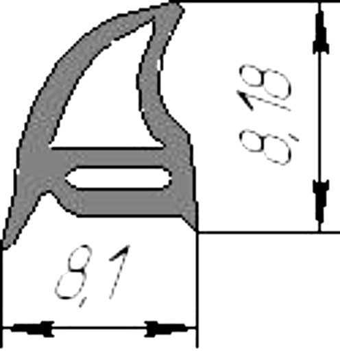Силиконовый профиль №0013