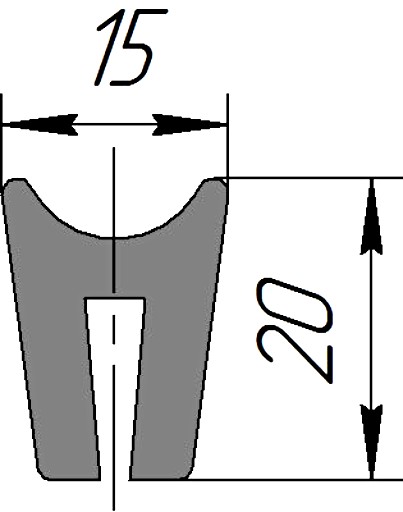 Силиконовый профиль №0251