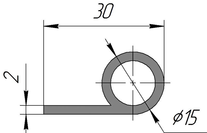 Силиконовый профиль №0266