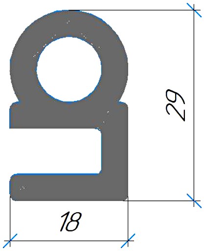 Силиконовый профиль №0608