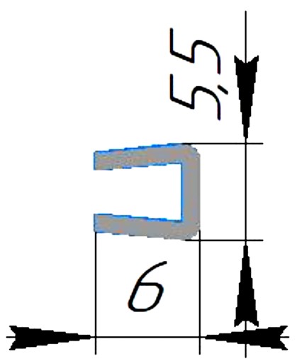 Силиконовый профиль №0411