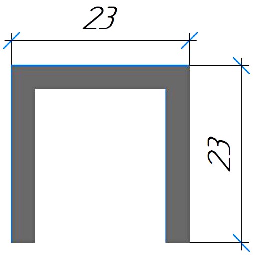 Силиконовый профиль №0726