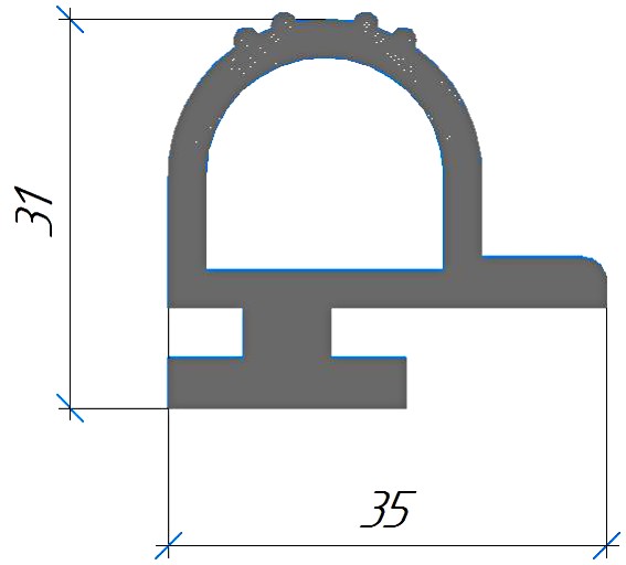 Силиконовый профиль №0620
