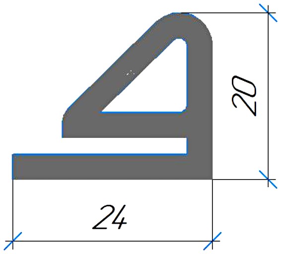 Силиконовый профиль №0633