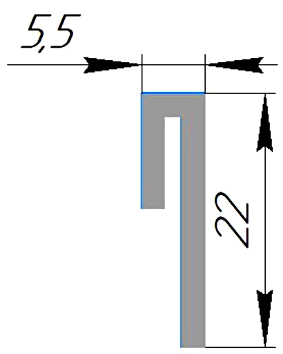 Силиконовый профиль №0463