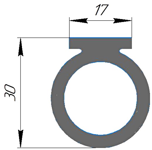 Силиконовый профиль №0334