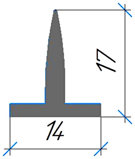Силиконовый профиль №0611