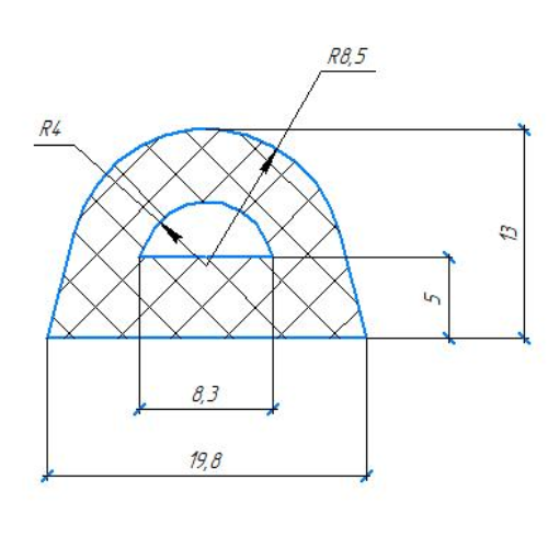 Силиконовый профиль №0412