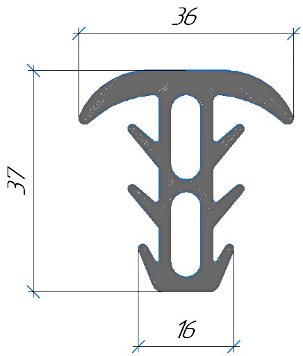 Силиконовый профиль №0578