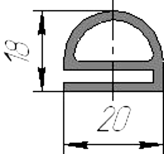 Силиконовый профиль №0076