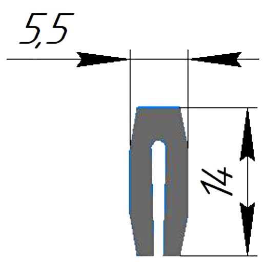 Силиконовый профиль №0304