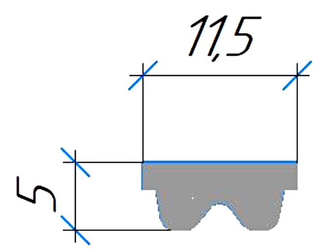 Силиконовый профиль №0363