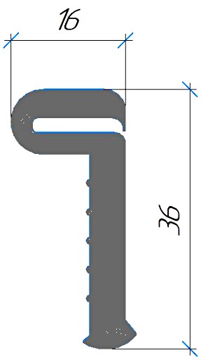 Силиконовый профиль №0524