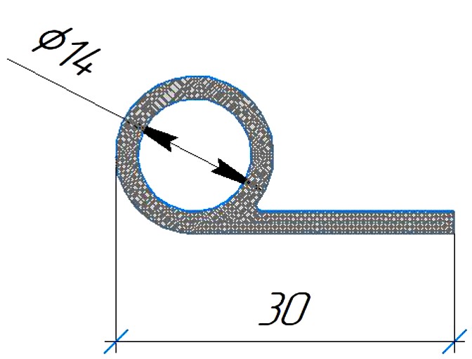Силиконовый профиль №0587