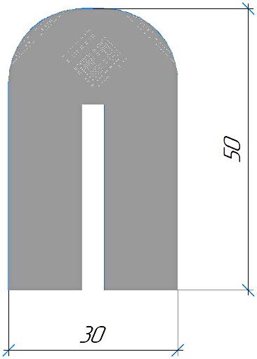 Силиконовый профиль №0366