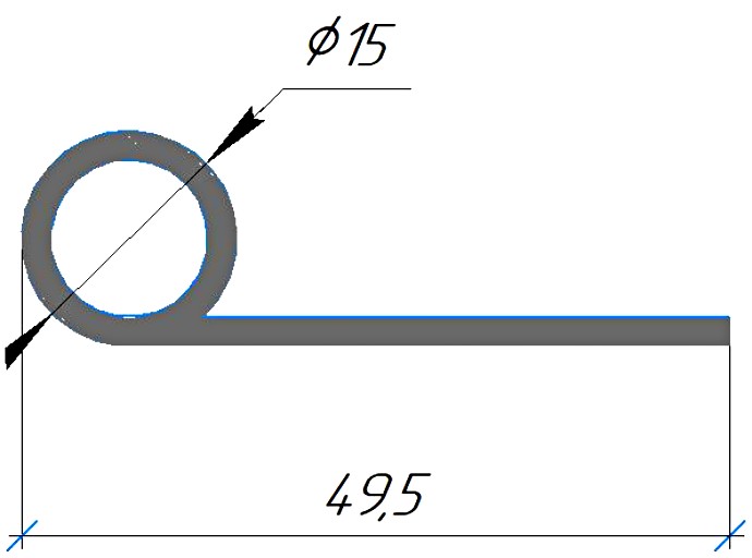 Силиконовый профиль №0737