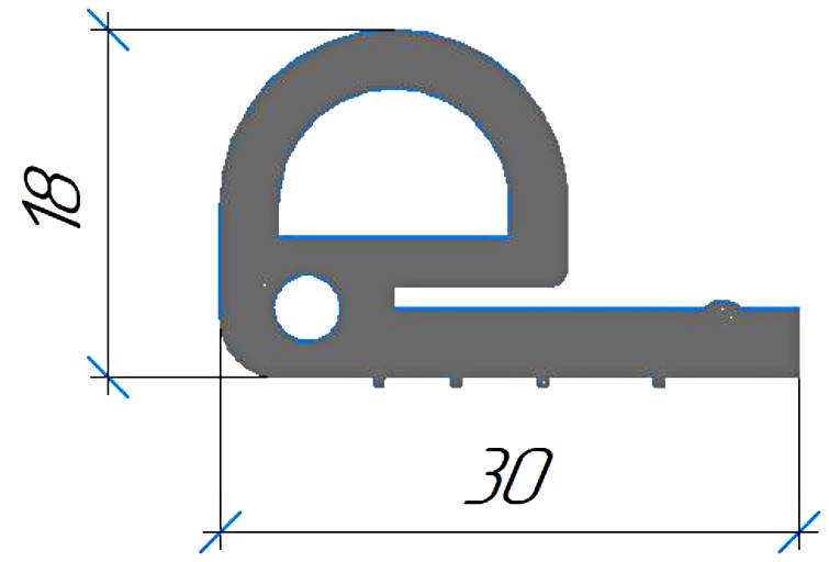 Силиконовый профиль №0702