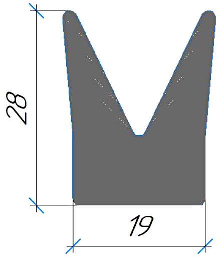 Силиконовый профиль №0754