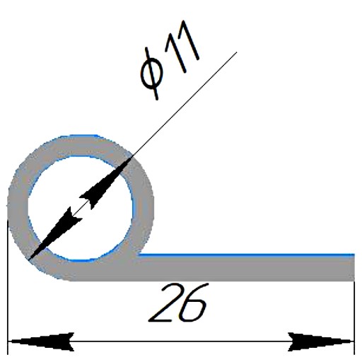 Силиконовый профиль №0454