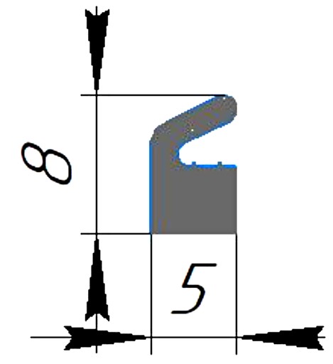 Силиконовый профиль №0330