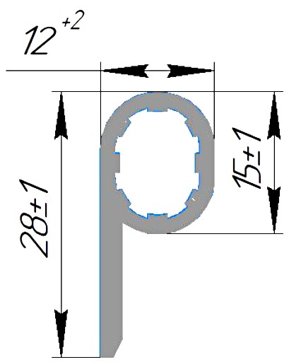 Силиконовый профиль №0410