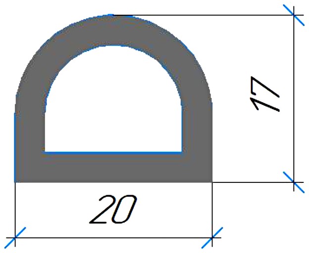 Силиконовый профиль №0506