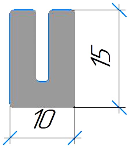 Силиконовый профиль №0392