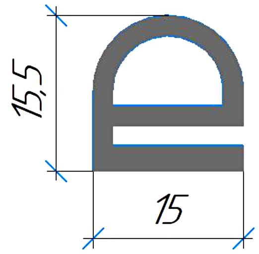 Силиконовый профиль №0561