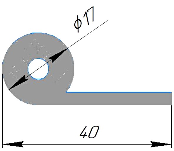 Силиконовый профиль №0467