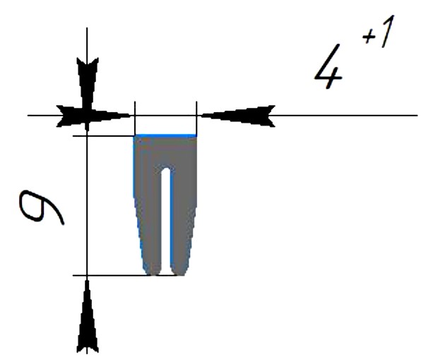 Силиконовый профиль №0325