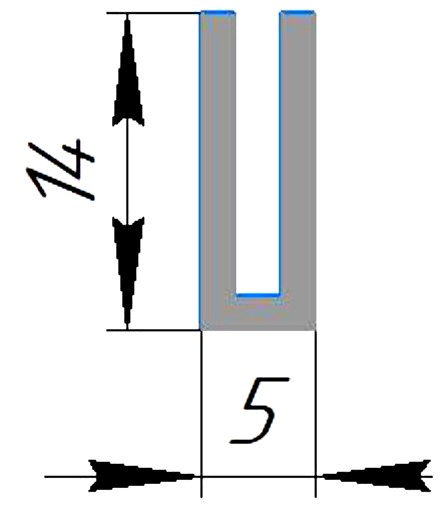 Силиконовый профиль №0451