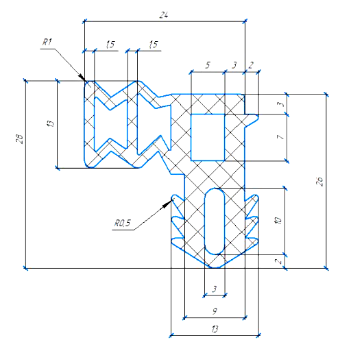 Силиконовый профиль №0919