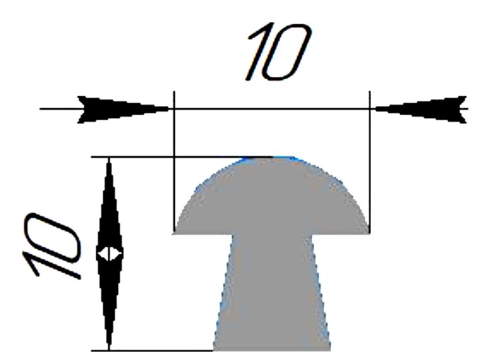 Силиконовый профиль №0465